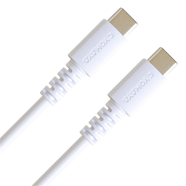 京ハヤ USB Ｔｙｐｅ−ＣｔｏＣケーブル　1.5ｍ JKNMCCC150WH
