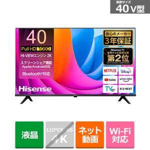 ハイセンス・ジャパン 40V型 液晶テレビ　A4Nシリーズ 40A4N｜ksdenki