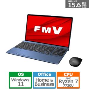 富士通 FMV LIFEBOOK AHシリーズ AH56/H2　15.6型ワイドノートパソコン FMVA56H2LK｜ksdenki