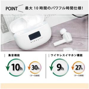 クロスブレイン ワイヤレスイヤホン機能付き集音...の詳細画像2