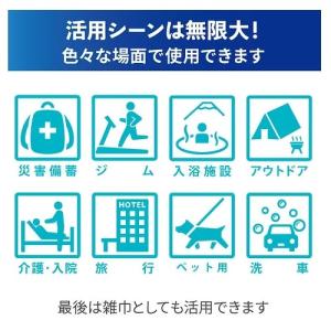 オクト 1DAY不織布バスタオル レギュラー ...の詳細画像1