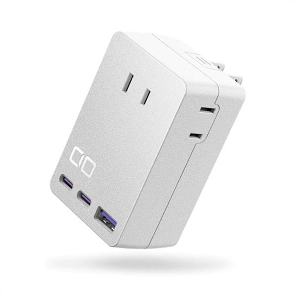 ＣＩＯ 拡張電源タップ　Polaris CUBE WALL CIO-PC67W2C1A-AC3-WH