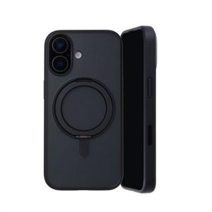 Deff iPhone 17用 MagSafe対応リング付きハイブリッドケース DCS-IPE25MMRBK