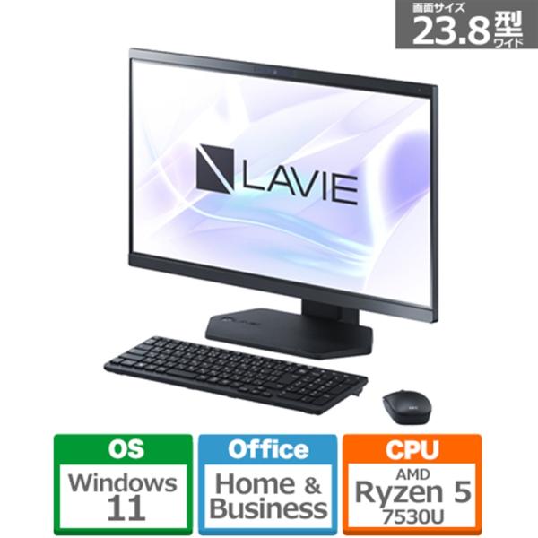 NEC LAVIE A23　23.8型オールインワンデスクトップパソコン PC-A2356GKB