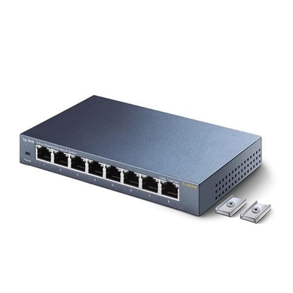 TP-Link（ティーピーリンク） 8ポート ギガビット らくらくマウントスイッチングハブ TL-S...