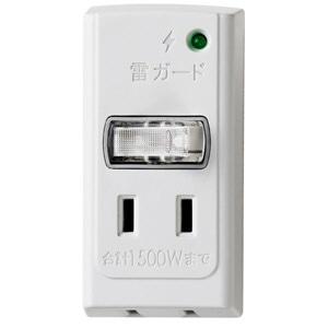 ELPA サージ付節電アダプタ A-S200B(W)