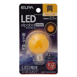 ELPA ＬＥＤ電球Ｇ３０形Ｅ１２ LDG1Y-G-E12-G233｜ksdenki