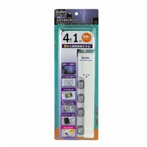 ELPA スイッチ付タップ SWT-LY401MB