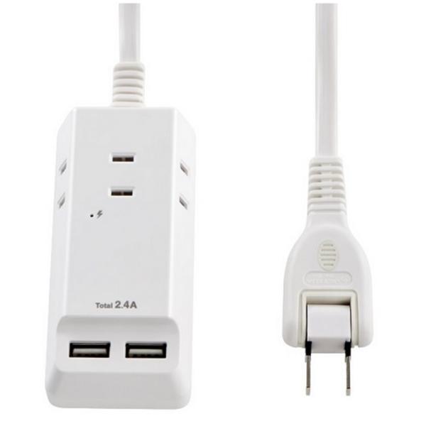 ELPA コード付タップ AC3個口 USB2個口 2.5m WL-2225SU