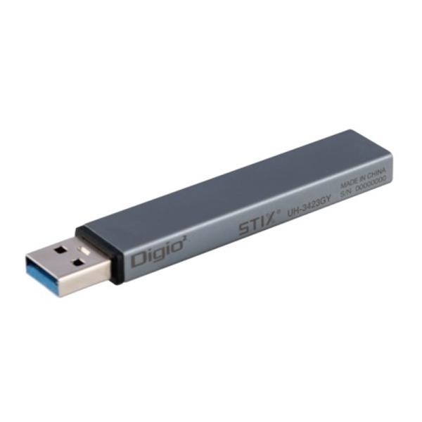 ナカバヤシ ミニマムアルミハブ Type-C 3ポート変換ハブ UH-3423GY