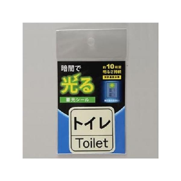 ヤザワコーポレーション 蓄光シールトイレ１枚 AF2013