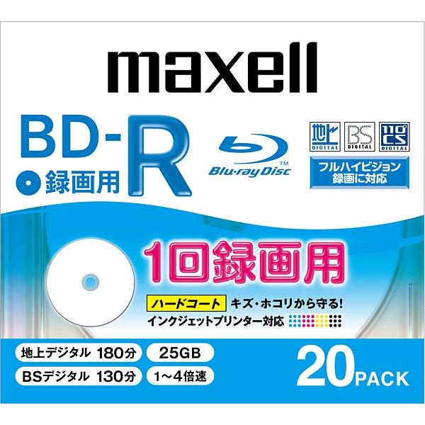 maxell（マクセル） 録画用ＢＤ−Ｒ BR25VPLWPB20SKS