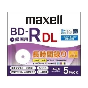 maxell（マクセル） 録画用ＢＤ−Ｒ DL BR50VPLWPB5SKS