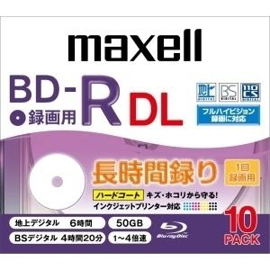 maxell（マクセル） 録画用ＢＤ−Ｒ BR50VPLWPB10SKS｜ksdenki