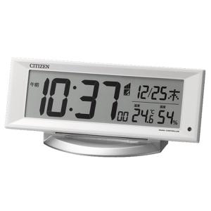 CITIZEN（シチズン） ソーラー電源電波時計 掛置兼用 温湿度計付き
