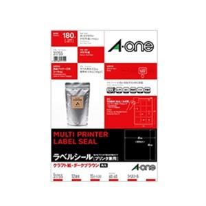 エーワン ラベルシール プリンタ兼用 31755