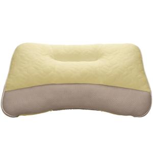 【西川　AIR】　ジッパー付き枕 ホワイト/イエロー 西川 AIR】 ジッパー付き枕 ホワイト/イエロー エアー4D］ピロー