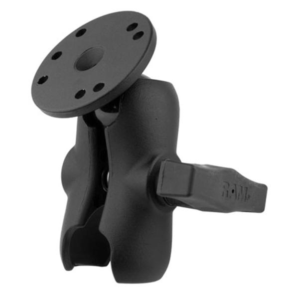 RAM MOUNTS（ラムマント） ダブルソケットアーム丸ボールプレート付（1.5インチ） RAM-...