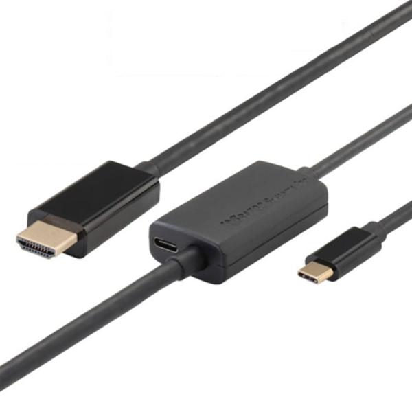 ラトックシステム USB Type-C to HDMI 変換ケーブル  （PD対応・1m） RS-U...
