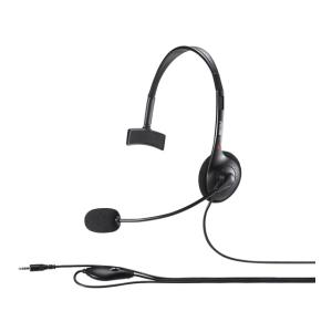 バッファロー（Buffalo） 片耳ヘッドバンド式ヘッドセット BSHSHCM100BK