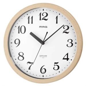 リズム時計 掛け時計 【リバライト561】 白パール色 8MY561SR03 ［電波