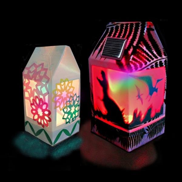 イーケイジャパン バラエティ工作キット JS-6114F 牛乳パックソーラーランタン