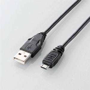 エレコム ＵＳＢ２．０ケーブル／Ａ−ｍｉｃｒｏＢタイプ／２ｍ U2C-AMB20BK