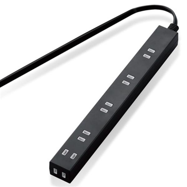 エレコム 広々タップ／６個口／１．０ｍ T-NSL-2610BK
