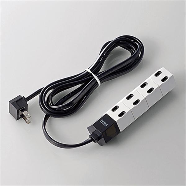 エレコム 回転タップ／４個口／２．０ｍ T-HX7-2420WH