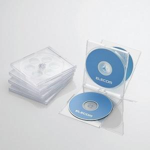 エレコム ＣＤ／ＤＶＤプラケース CCD-JSCNQ5CR