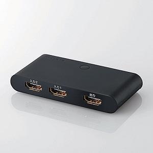 エレコム ＨＤＭＩ切替器／２入力１出力 DH-SW21BK