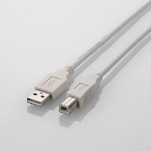 エレコム ＵＳＢ２．０ケーブル／Ａ−Ｂ／５ｍ U2C-BN50WH