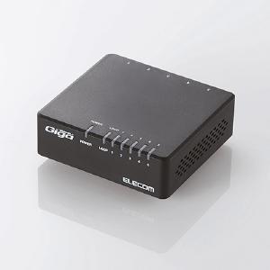 エレコム ＬＡＮハブ／Ｇｉｇａ５ポート／電源外付 EHC-G05PA-B-K