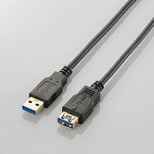 エレコム ＵＳＢ３．０ケーブル／Ａ−Ａ延長／２ｍ USB3-E20BK