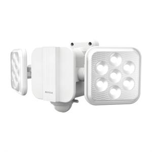 RITEX LED センサー ライト 屋外 8W×2灯式 コンセント式 防犯カメラ