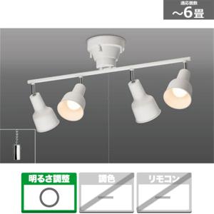 瀧住電機工業 4灯スポットライト GL4010RS 主に6畳用