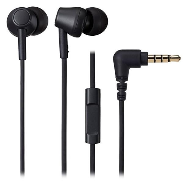 オーディオテクニカ スマートフォン用ヘッドホン ATH-CK350XiS BK