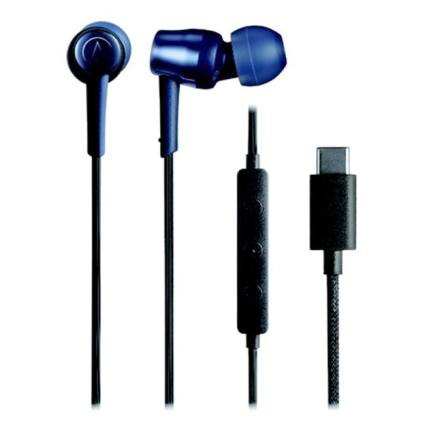 オーディオテクニカ USB Type-C用イヤホン ATH-CKD30C BL