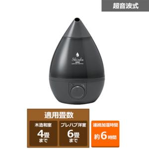 アピックス 超音波式アロマ加湿器 FSWD-2401 オニキスグレー