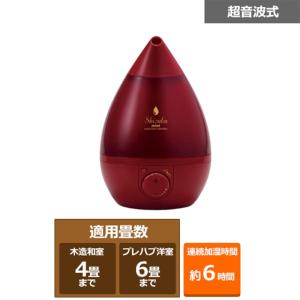 アピックス 超音波式アロマ加湿器 FSWD-2401(RD) ルビーレッド
