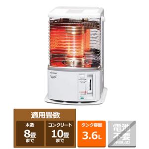 トヨトミ：キャリングハンドルタイプ石油ストーブ(ホワイト)/RS-H29N-W