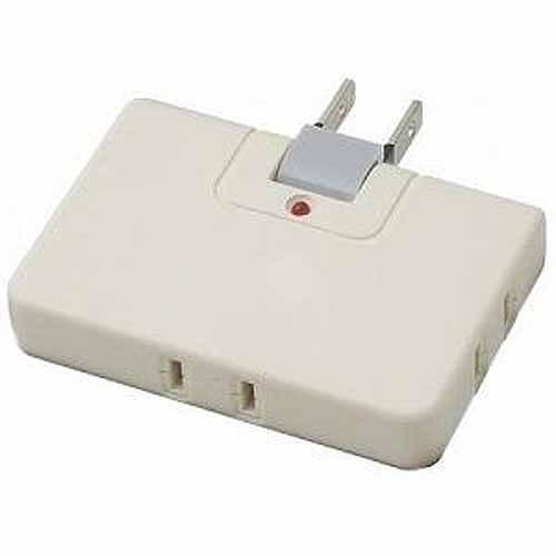 ヤザワコーポレーション 雷サージ付コーナータップ３個口白 Y02CK300WH