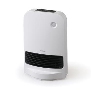 アイリスオーヤマ 大風量首ふりセラミックファンヒーター KJCH-12TDSW1-W ホワイト