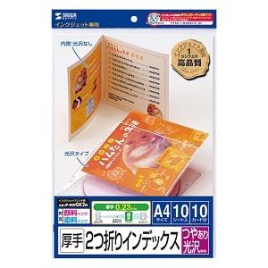 サンワサプライ フォト光沢ＣＤ・ＤＶＤケースカード JP-INDGK2N