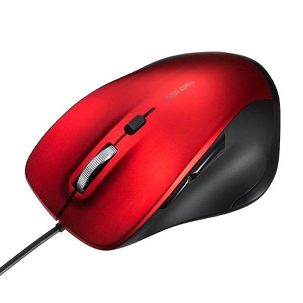 サンワサプライ 静音有線ブルーLEDマウス（5ボタン） MA-SBL198RN