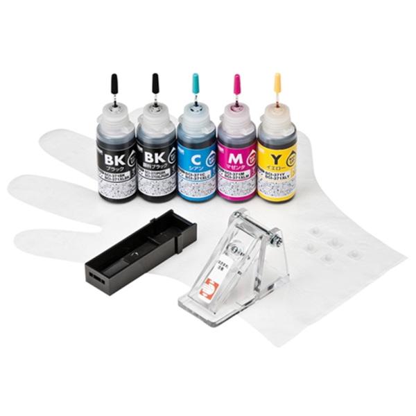 サンワサプライ 詰め替インクＢＣＩ‐３７０ＰＧＢＫ・３７１ＢＫ・Ｃ・Ｍ・Ｙ用 INK-C370S30...