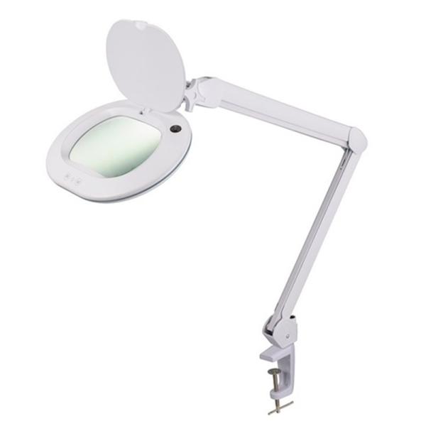 オーム L-ZOOM ルーペ付きLEDアームライト AS-L60BL-W