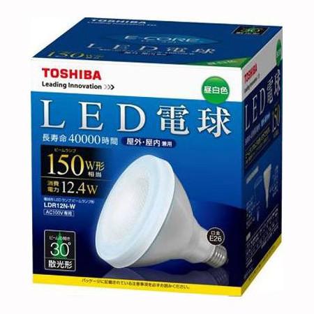 東芝（TOSHIBA） ＬＥＤ電球　ビーム形１２．４Ｗ LDR12N-W