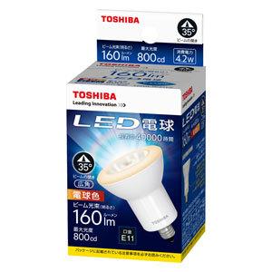 東芝（TOSHIBA） ＬＥＤ電球ＪＤＲハロゲン形６０Ｗ形相当広角 LDR4L-W-E11/2
