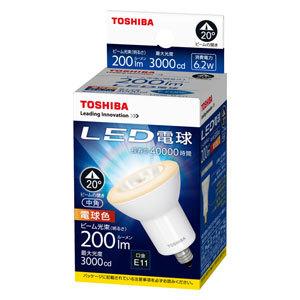 東芝（TOSHIBA） ＬＥＤ電球ＪＤＲハロゲン形１００Ｗ形相当中角 LDR6L-M-E11